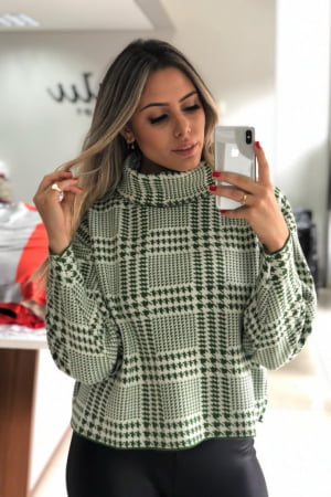 BLUSA JACARD PIED POULE - 151